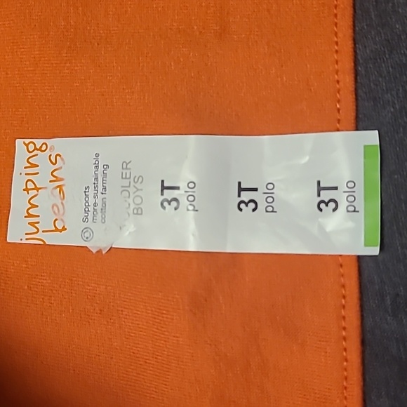 Jumping Beans NWT Gray and Orange Kids Polo Shirt - Boy's 3T - Picture 4 of 7